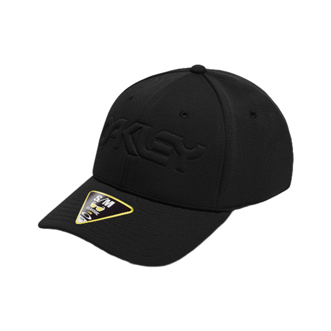 오클리 6 패널 엠보스드 스트레치 햇 블랙아웃(Oakley 6 Panel Embossed Stretch Hat Blackout) - 1