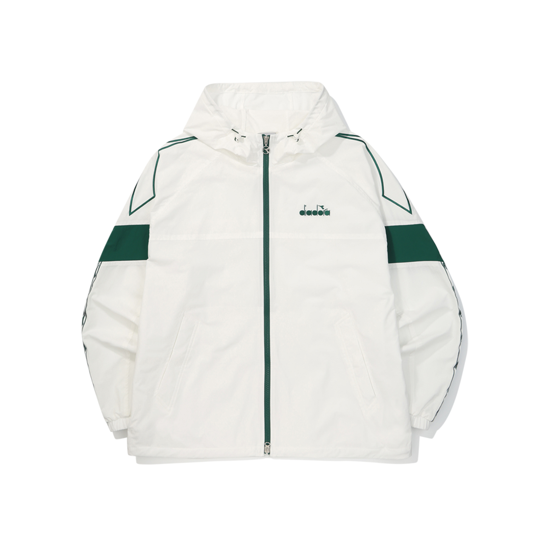 디아도라 벤토 후드 자켓 오프 화이트(DIADORA Vento Hood Jacket Off White)