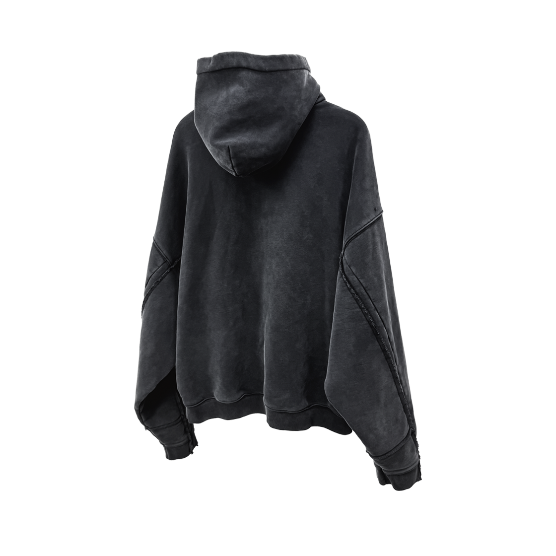 코드 다이아 패치 레디 워시드 후디 블랙(Cord Dia Patch Ready Washed Hoodie Black) - 2