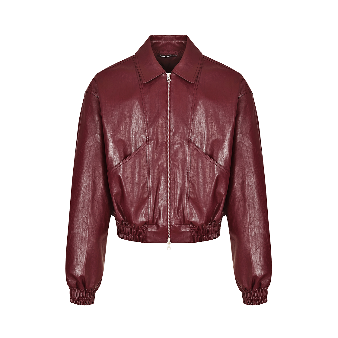 랜 아카이브 0079 스타 스터드 레더 블루종 - 와인(LAN ARCHIVE 0079 Star Stud Leather Blouson - Wine)