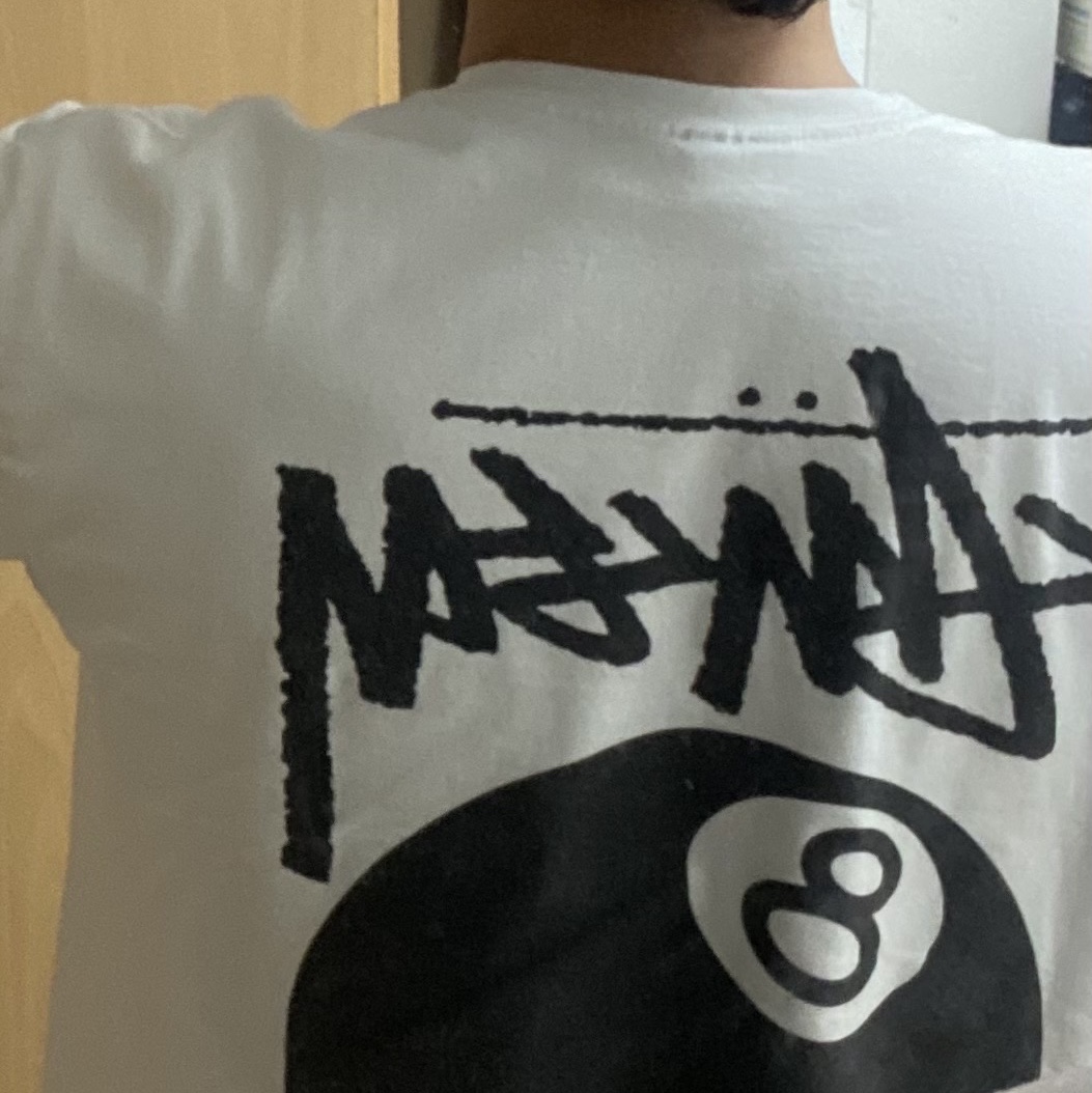 Stussy 8 Ball T-Shirt White 착용 스타일