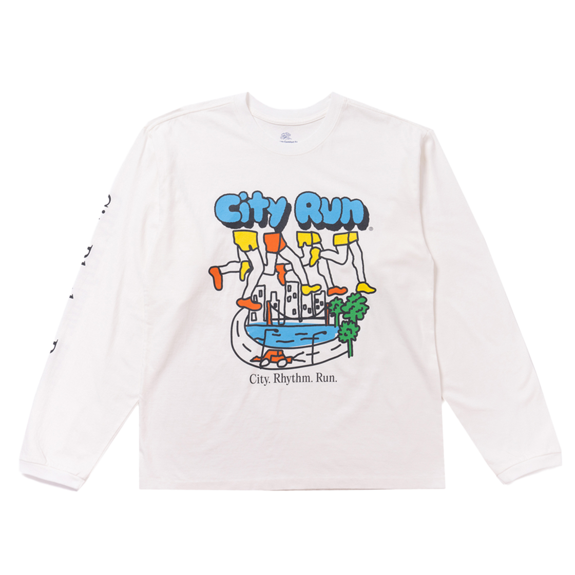 250209 BIGWAVE COLLECTIVE City Run Ls Tee Off White