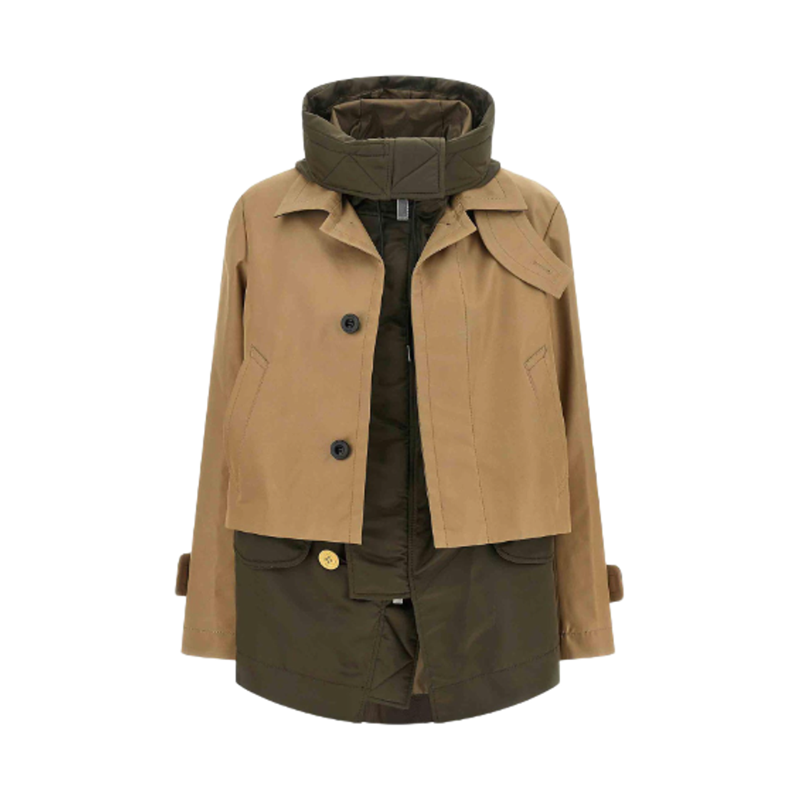 25-08025-667 (W) Sacai Double Layer Jacket Multicolor