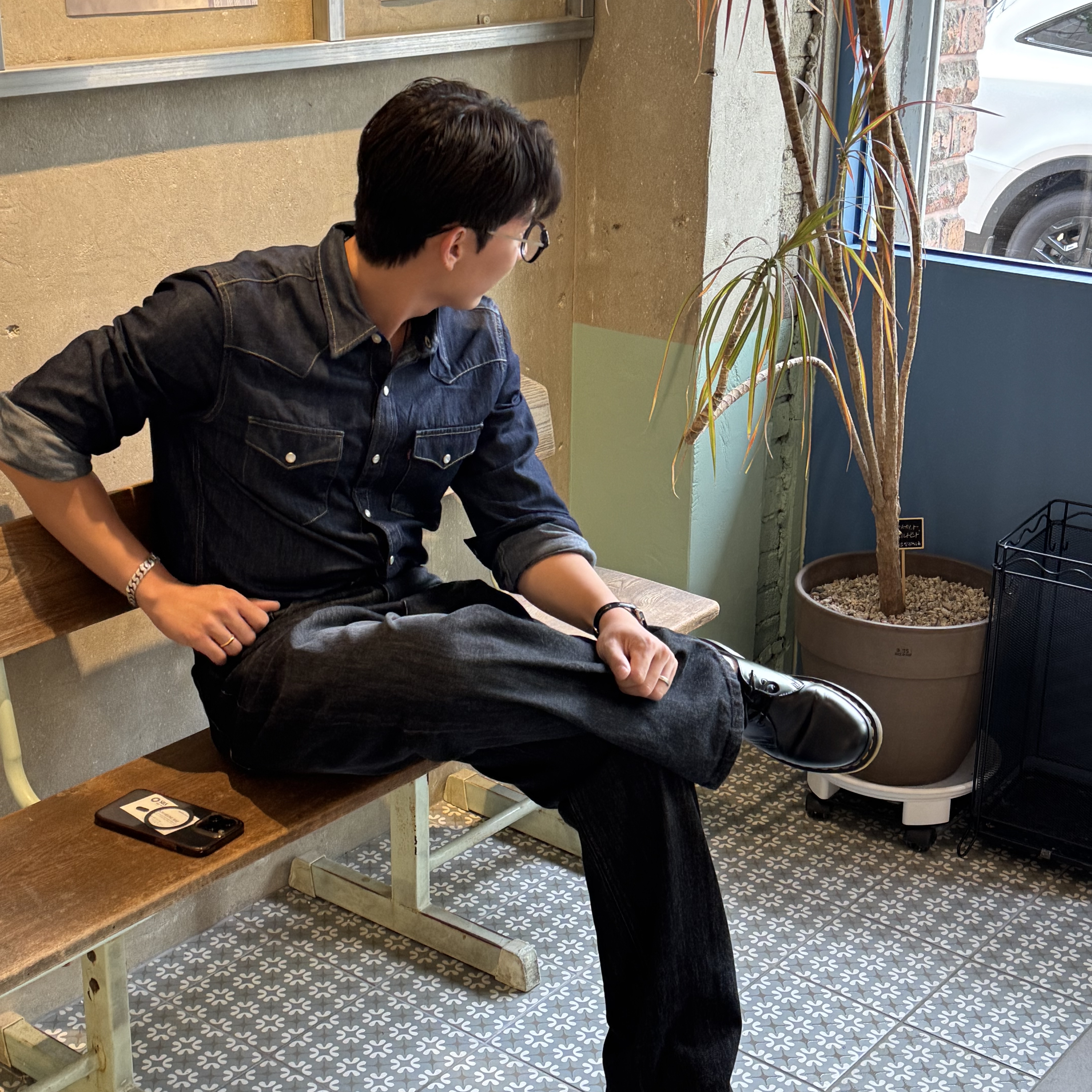Dr. Martens 1461 Smooth Black 착용 스타일