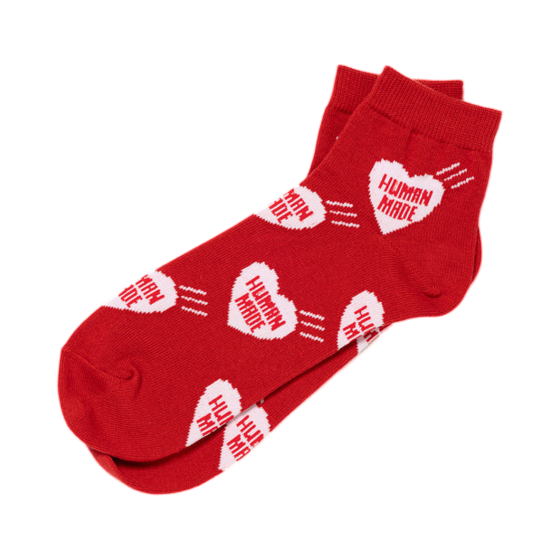 HM30GD061 Human Made Heart Short Socks Red