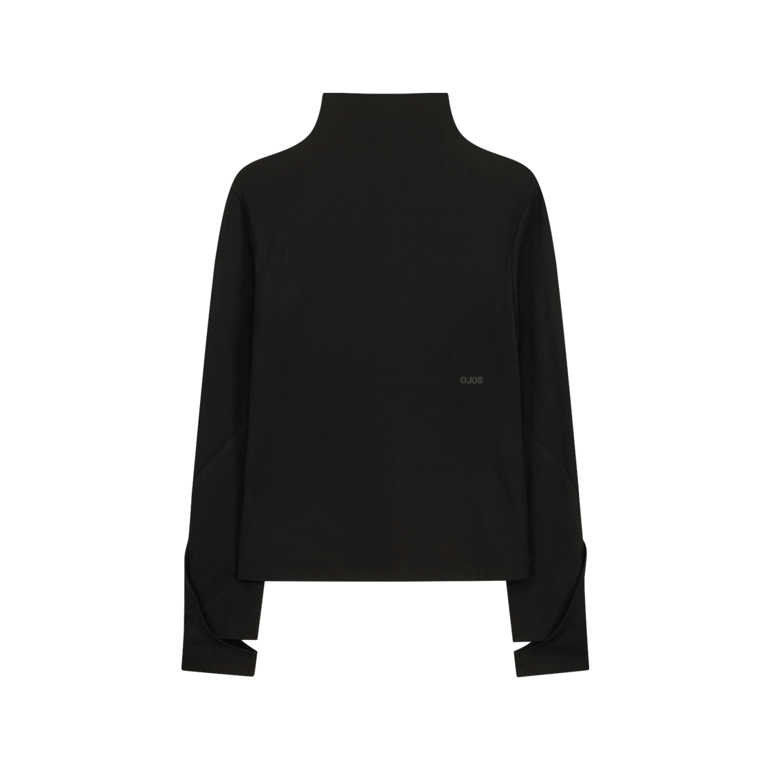 오호스 모크 넥 티 블랙(OJOS Mock Neck Tee Black)