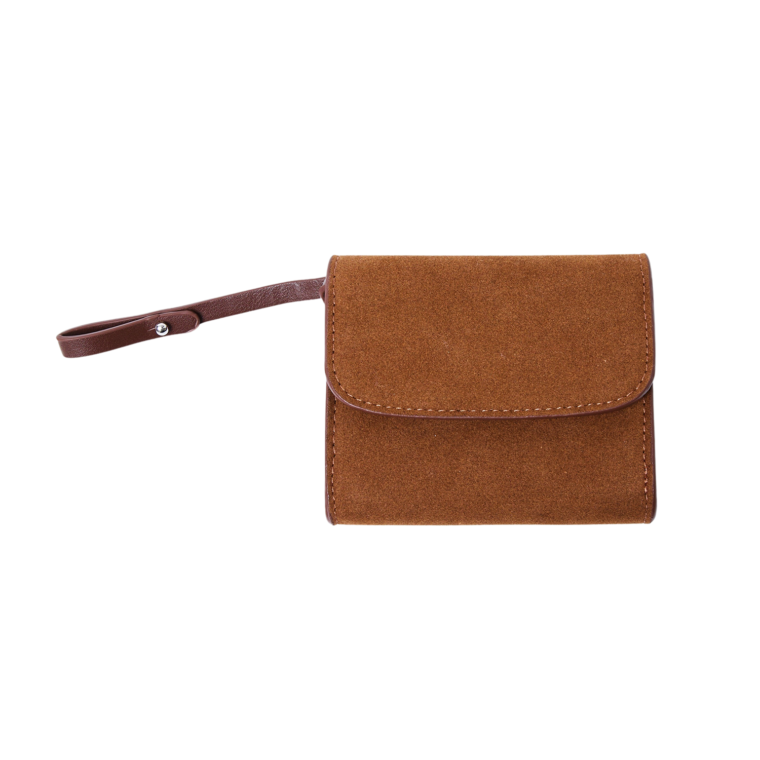 LSCWBR Allincomplete Lunar Suede Card Wallet Brown