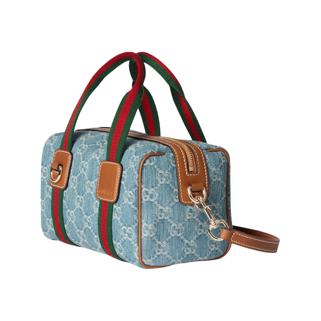 구찌 미니 GG 핸드백 블루 화이트 데님(Gucci Mini GG Handbag Blue White Denim) - 2