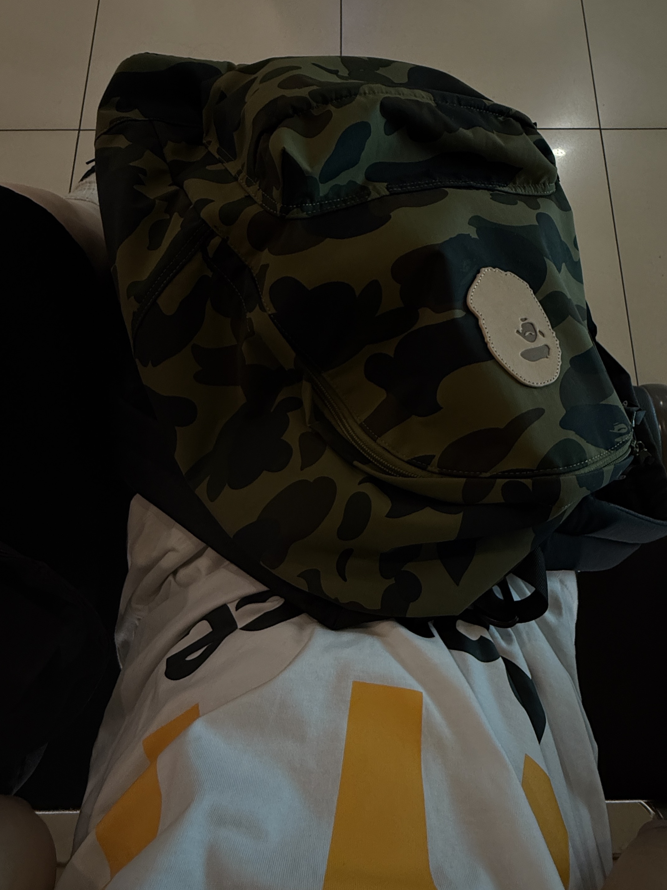 Palace Heaven and Hell New Era 59Fifty Black - 25SS, Palace x McDonald's Logo T-Shirt White - 23FW 착용 스타일 - 5