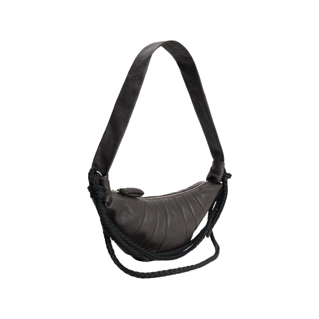 르메르 브레이드 미디움 크루아상 백 그레인드 버팔로 레더 다크 브라운(Lemaire Braid Medium Croissant Bag Grained Buffalo Leather Dark Brown) - 2