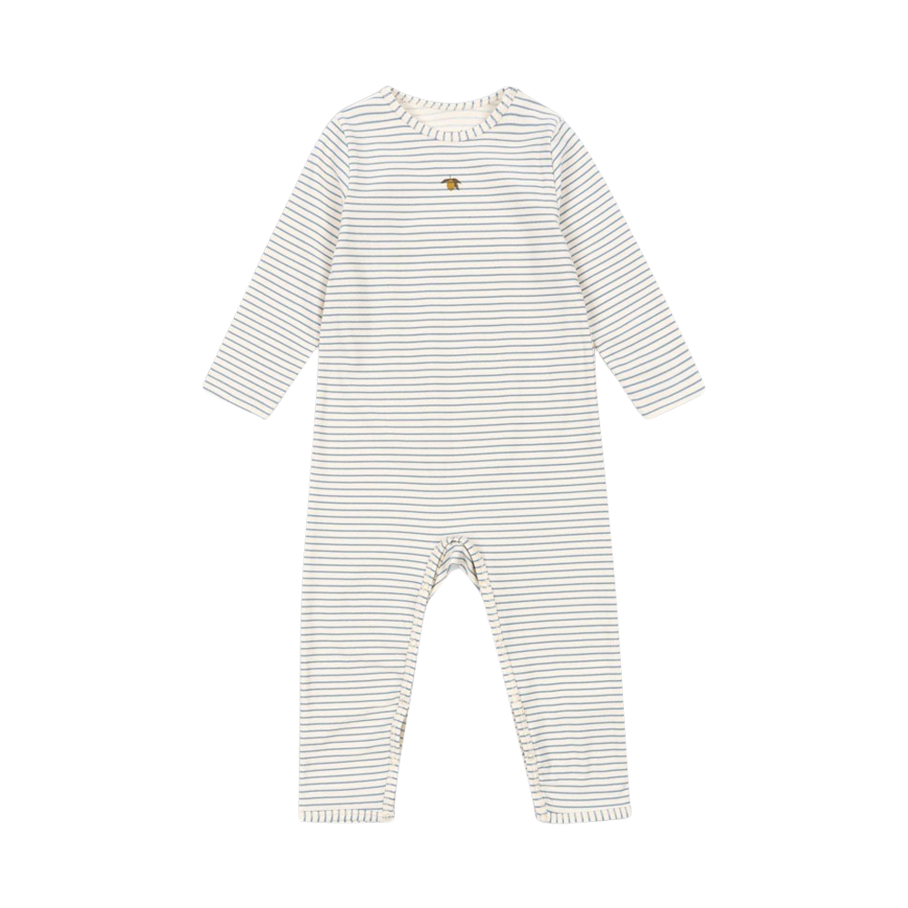 KS103705 STRIPE BLUIE Konges Sløjd Basic Onesie Gots Stripe Bluie