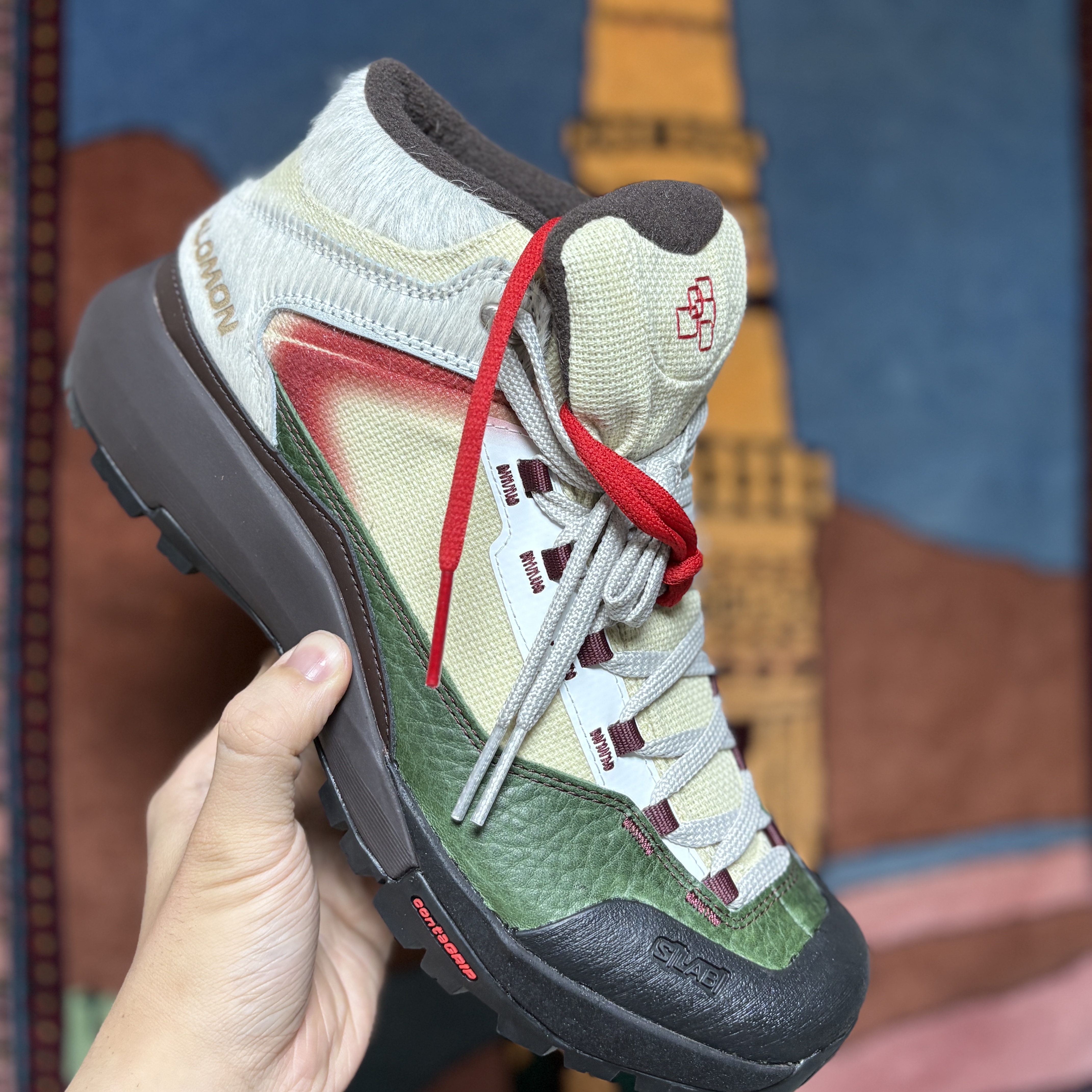 Salomon x The Broken Arm Pastoral Green Haze Black Forest 착용 스타일 - 1