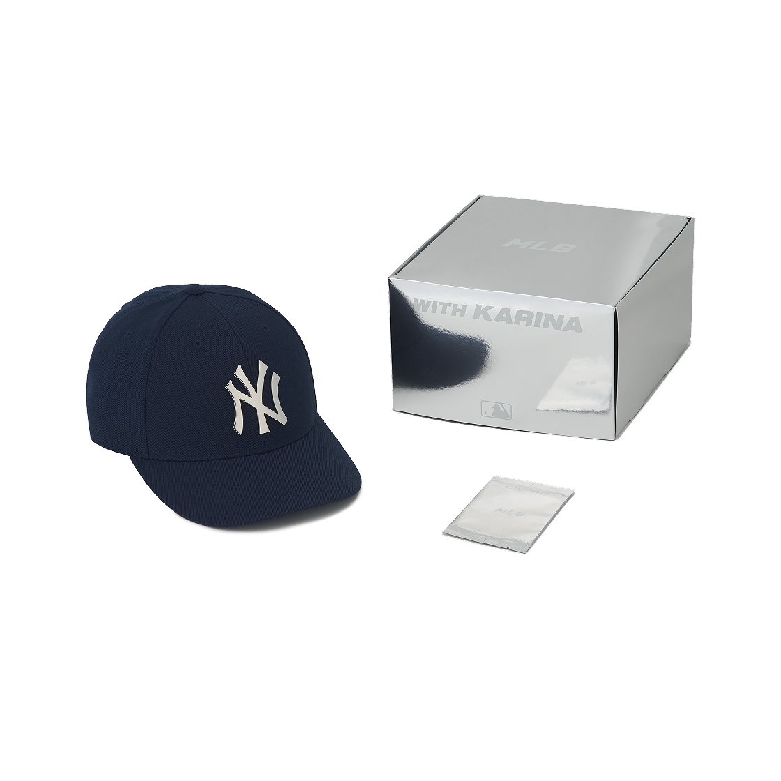 MLB 카리나 익스클루시브 스트럭쳐 볼캡 뉴욕 양키스 네이비(MLB Karina Exclusive Structured Ball Cap New York Yankees Navy)
