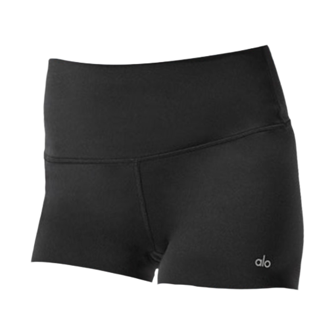 (W) 알로 요가 3인치 소프트스컬프트 하이 웨이스트 프리시전 쇼츠 블랙((W) Alo Yoga 3 Inch Softsculpt High Waist Precision Shorts Black)