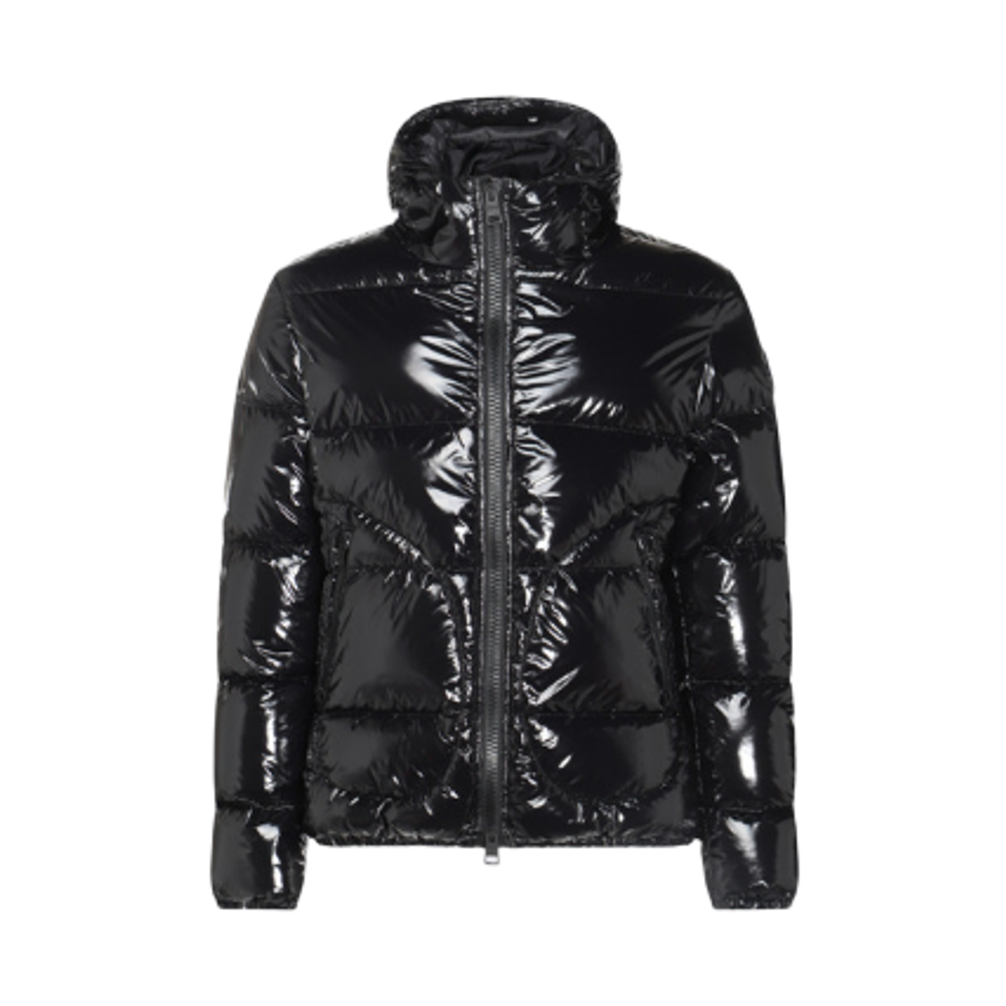 PI001133U-12220Z-9300 Herno Bomber Jacket in Gloss Black