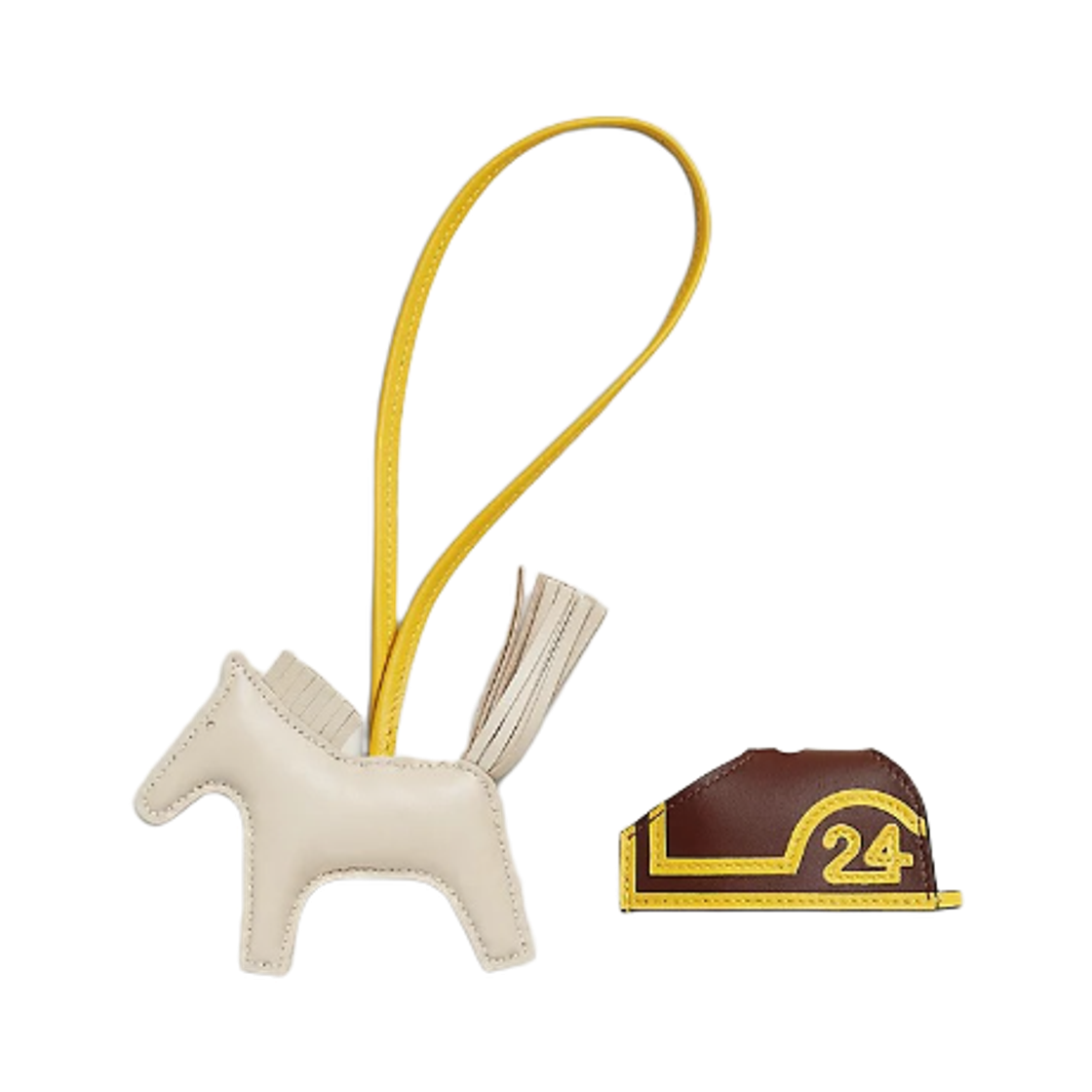 에르메스 로데오 로베오 24 PM 참 마일로 & 크레 테라 죤 드 나폴리(Hermes Rodeo Robeo 24 PM Charm Milo & Craie Terre Jaune De Naples) - 2