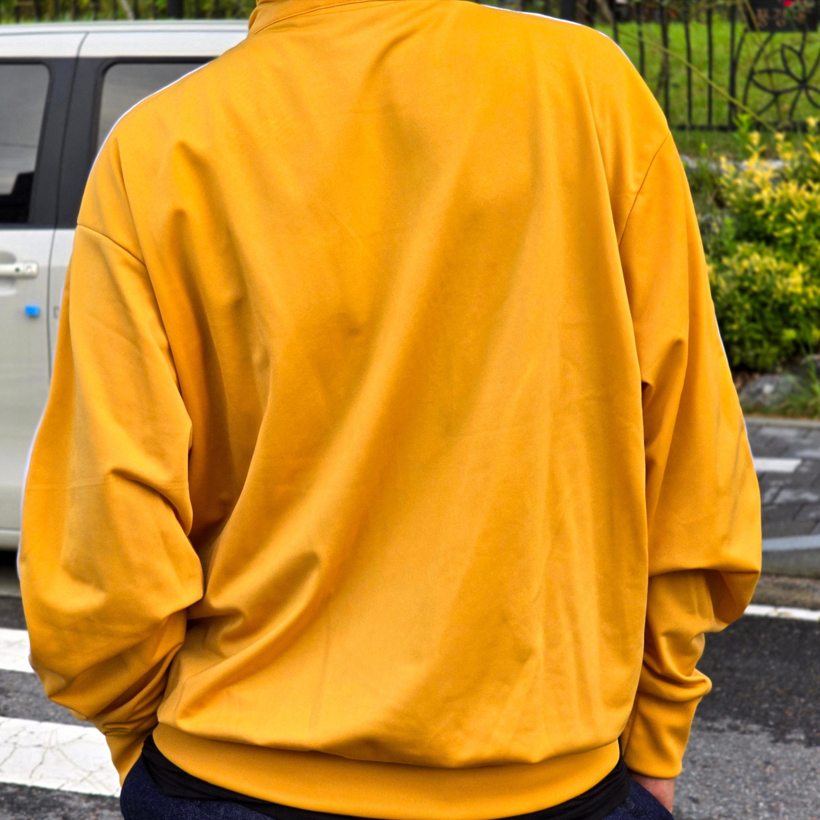 Adidas Adicolor Classic Firebird Track Top Preloved Yellow - KR Sizing 착용 스타일 - 2