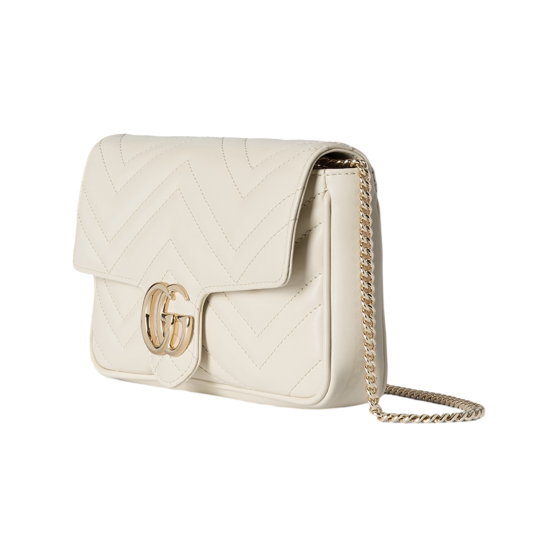 구찌 GG 마몽 스몰 숄더백 화이트(Gucci GG Marmont Small Shoulder Bag White) - 2