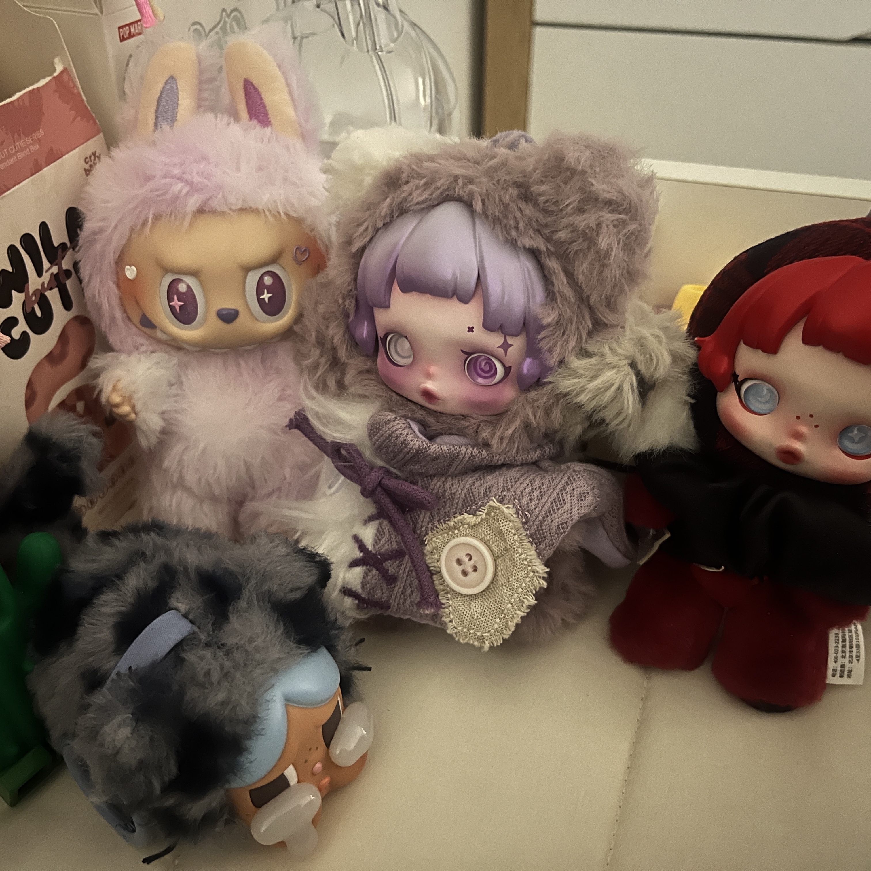 Pop Mart Skullpanda You Found Me ! Series Plush Doll Pendant Sealed Case (1 Blind Box), Pop Mart Skullpanda Winter Symphony Series Keyring Sealed Case (1 Blind Box) 착용 스타일 - 1