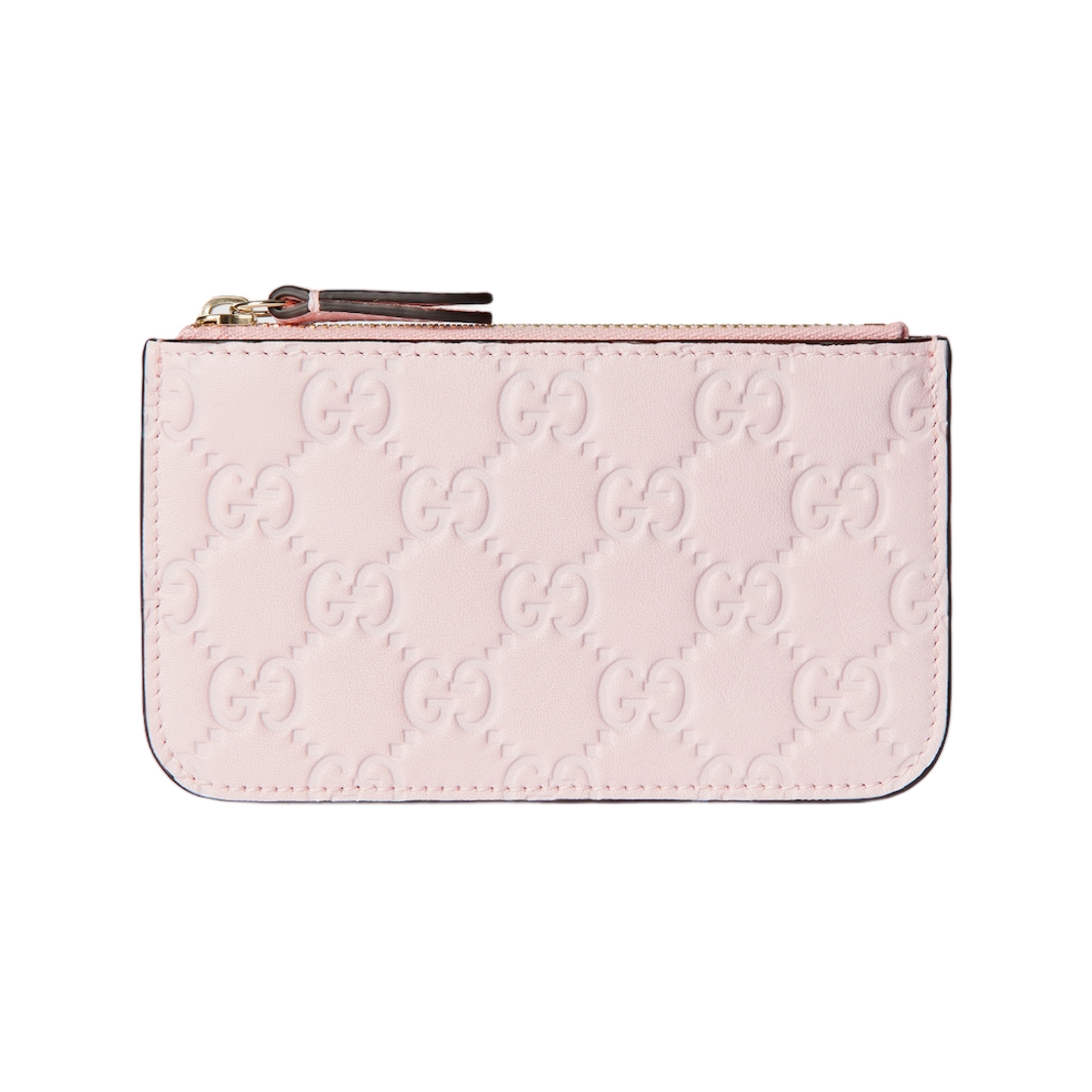 구찌 GG 엠블럼 키 파우치 핑크(Gucci GG Emblem Key Pouch Pink) - 1