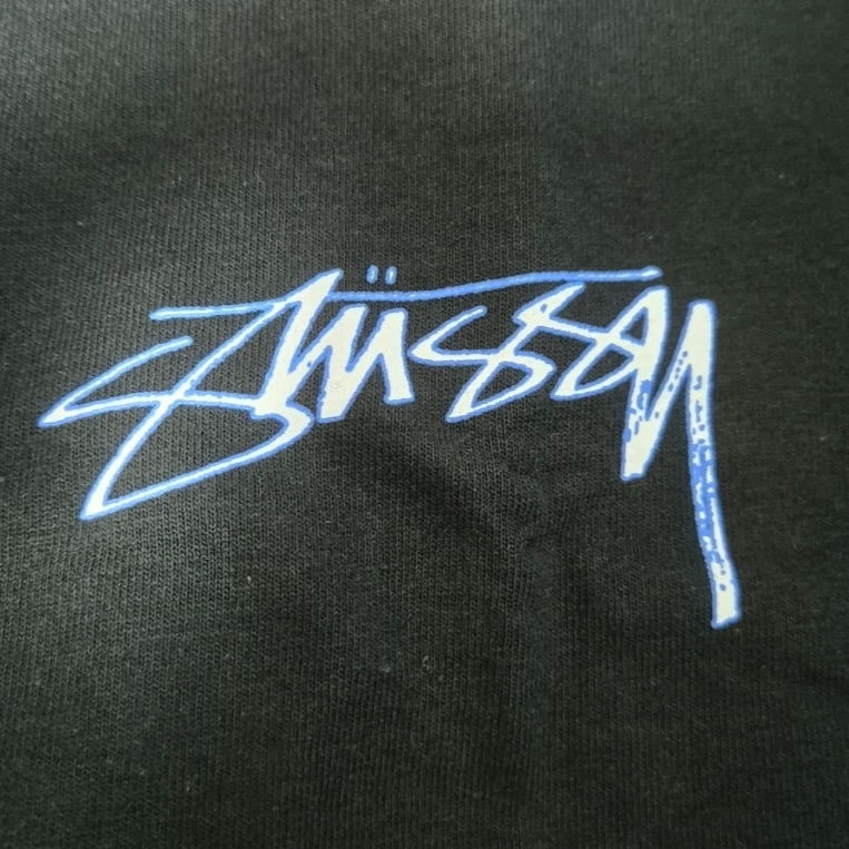 Stussy Night Lights T-Shirt Black 착용 스타일 - 2