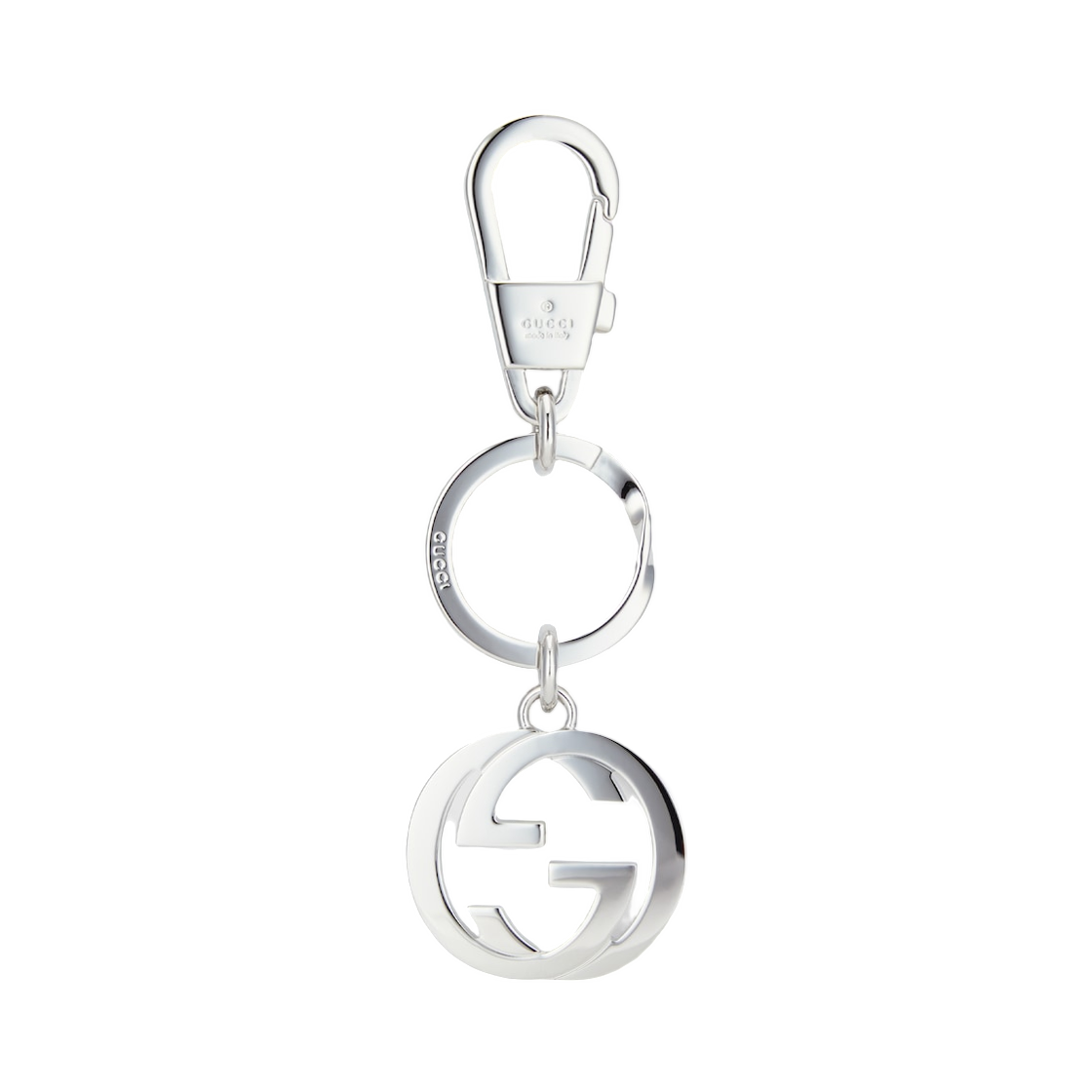 구찌 인터로킹 G 키체인 실버(Gucci Interlocking G Keychain Silver) - 1