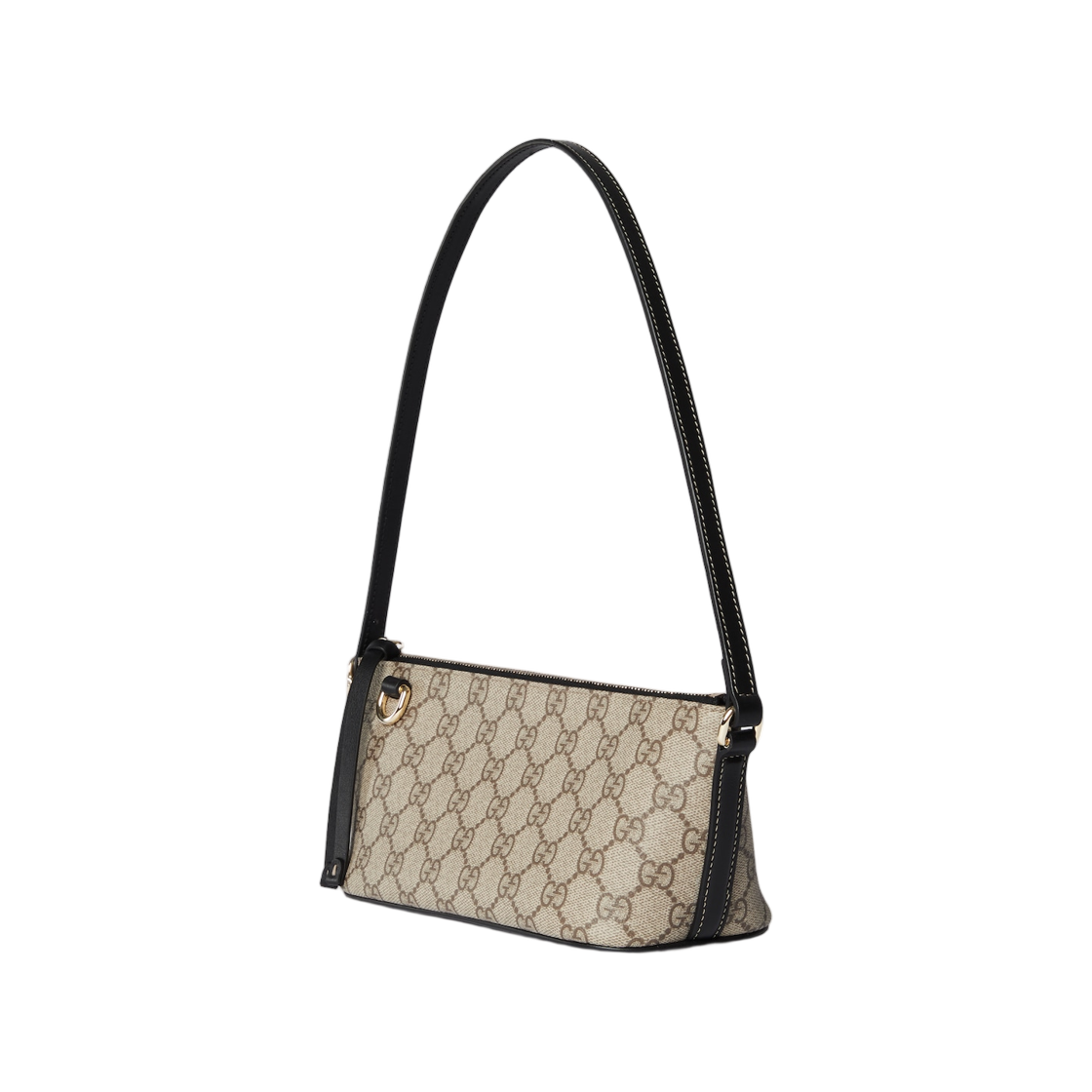 구찌 GG 엠블럼 스몰 숄더백 베이지 다크 브라운(Gucci GG Emblem Small Shoulder Bag Beige Dark Brown) - 2