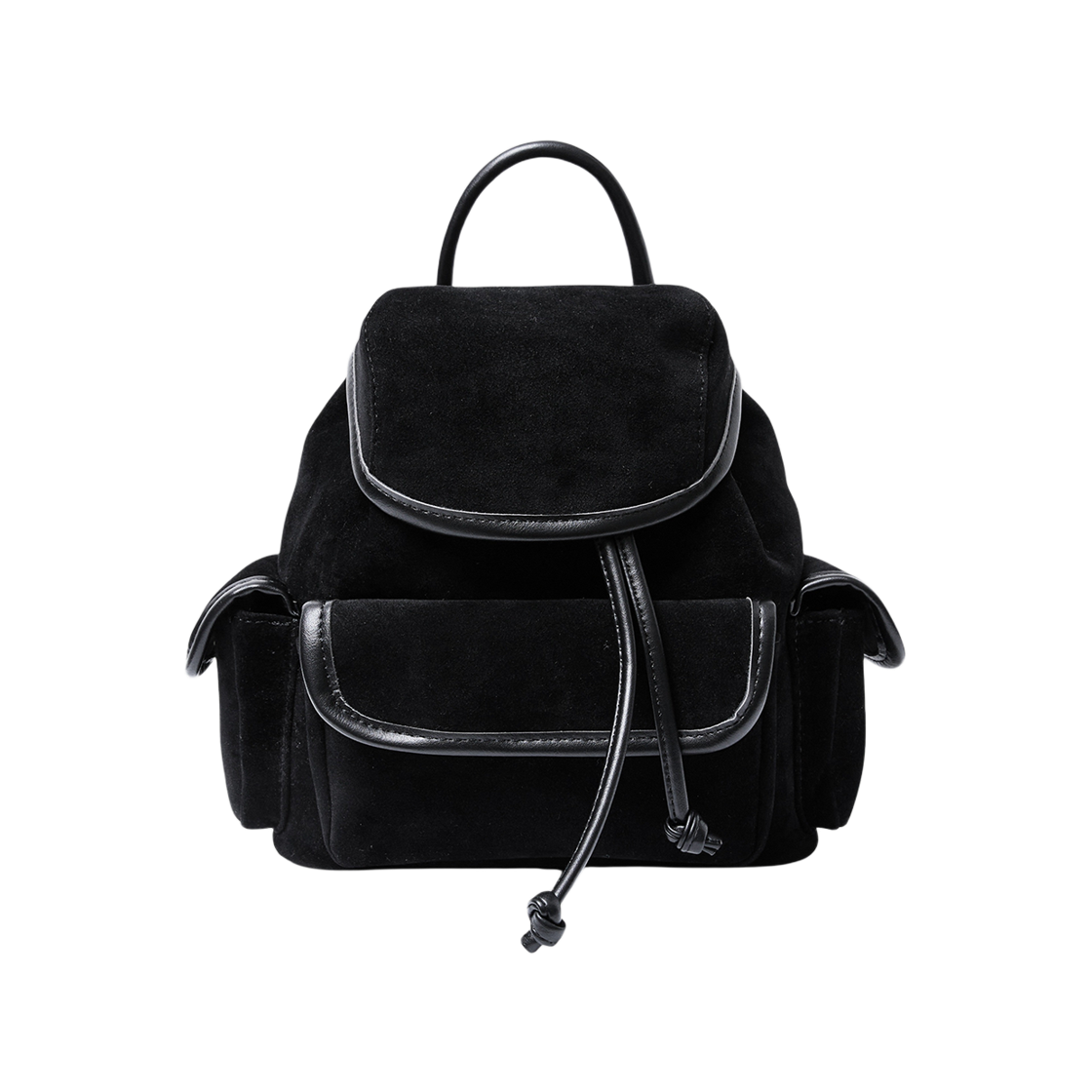 올인컴플리트 누베 스웨이드 미니 백팩 블랙(Allincomplete Nube Suede Mini Backpack Black)
