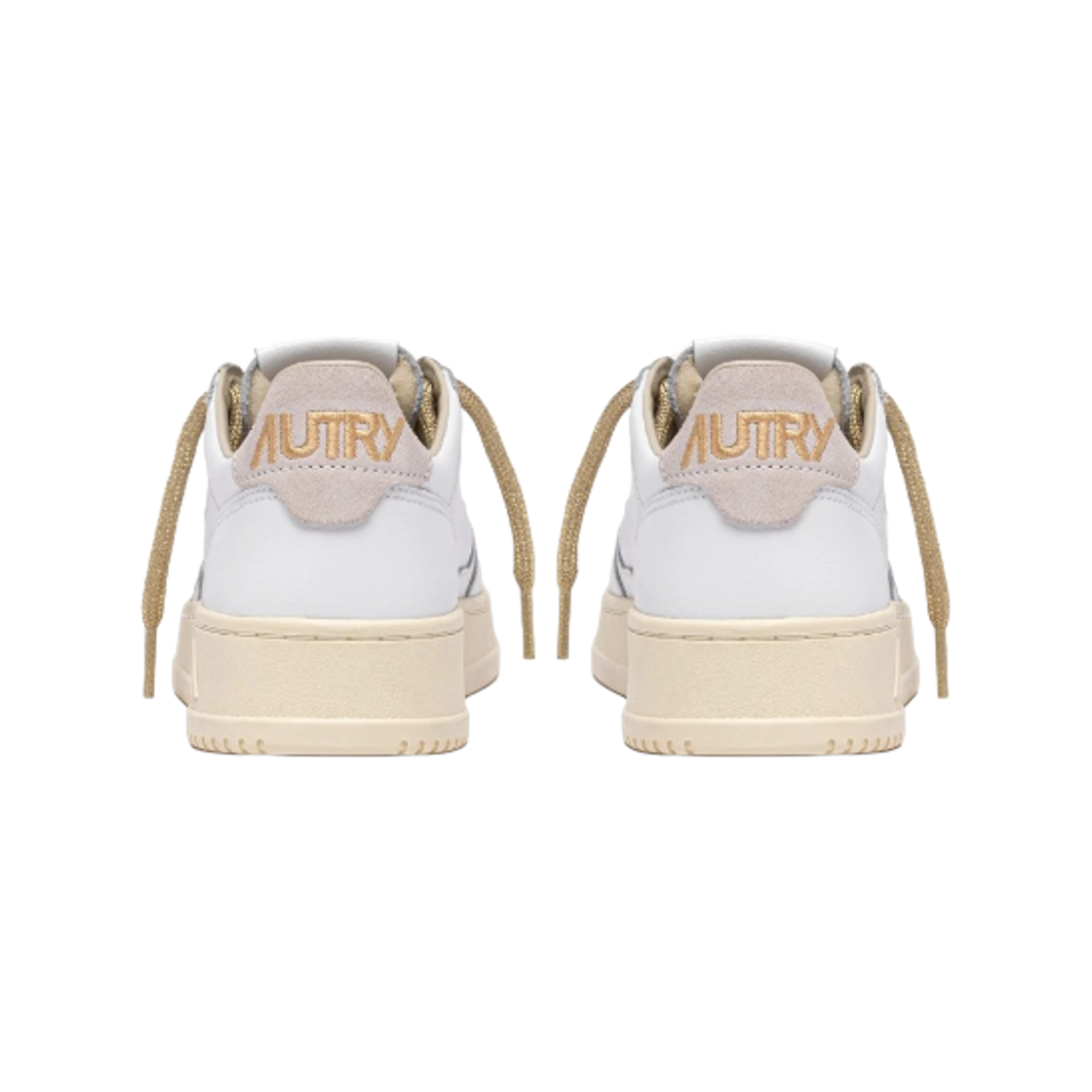 (W) 오트리 메달리스트 로우 스웨이드 스니커즈 화이트 골드((W) Autry Medalist Low Suede Sneakers White Gold) - 3