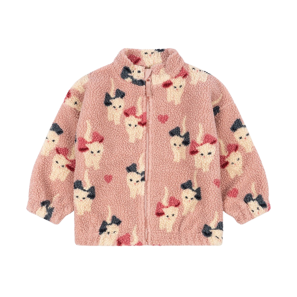 KS104478 BOW KITTY Konges Sløjd Jody Teddy Jacket Grs Bow Kitty