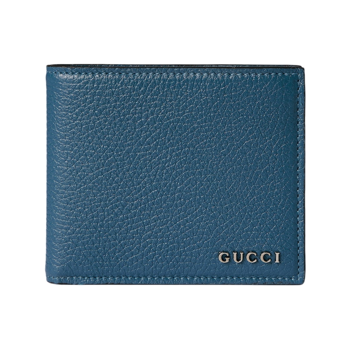 구찌 바이폴드 월렛 구찌 스크립트 블루 그레이니(Gucci Bi-Fold Wallet with Gucci Script Blue Grainy) - 1