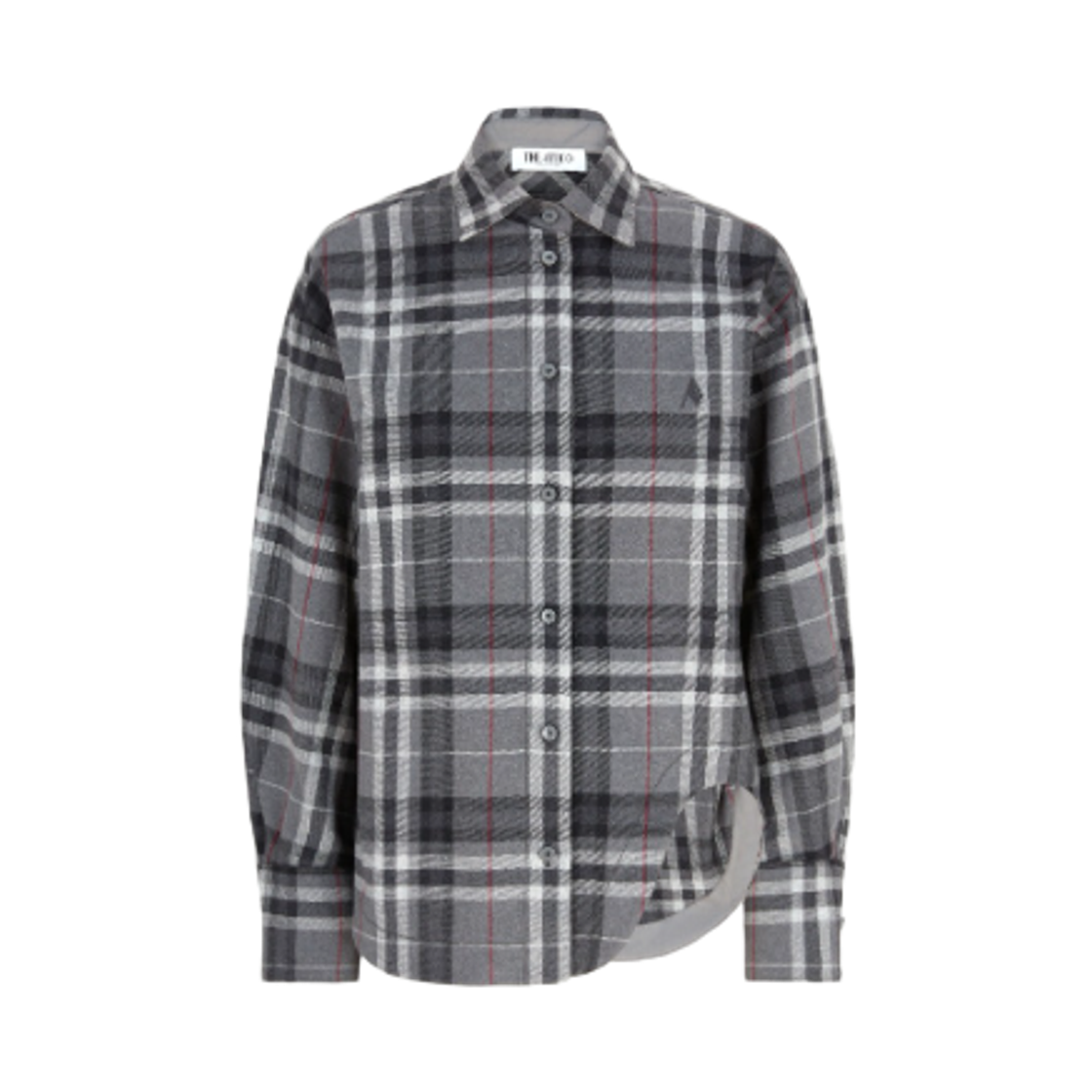 (W) 디 아티코 엘리자 셔츠 그레이((W) The Attico Eliza Shirt Grey)
