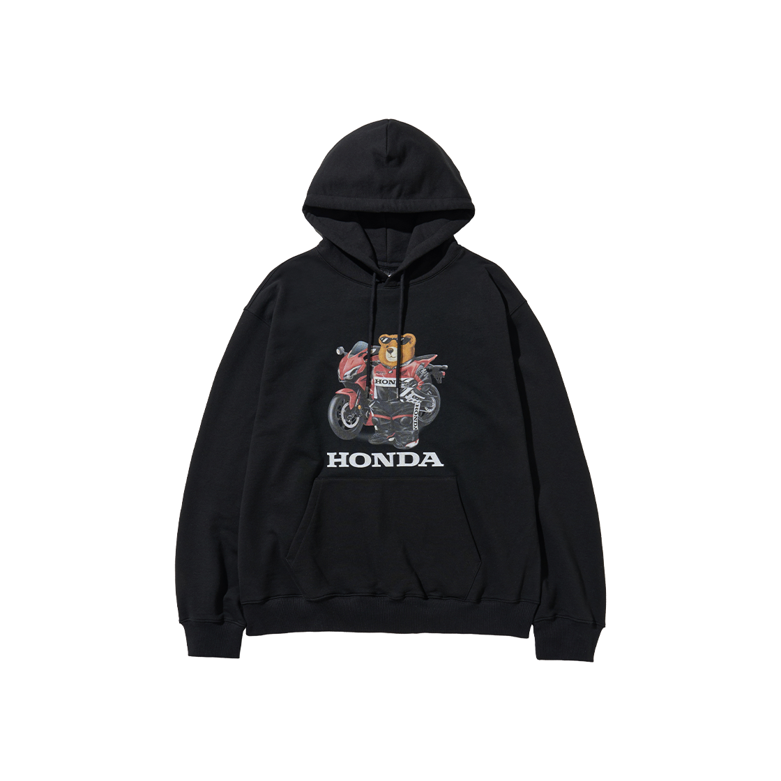 HFF1HD306ABK Honda Racing Bear Hoodie Black