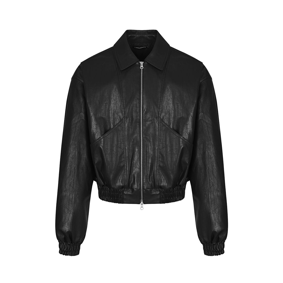 랜 아카이브 0079 스타 스터드 레더 블루종 - 블랙(LAN ARCHIVE 0079 Star Stud Leather Blouson - Black)