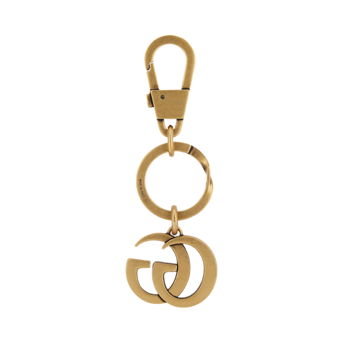 구찌 더블 G 키체인 골드 톤 메탈(Gucci Double G Keychain Gold Toned Metal) - 2
