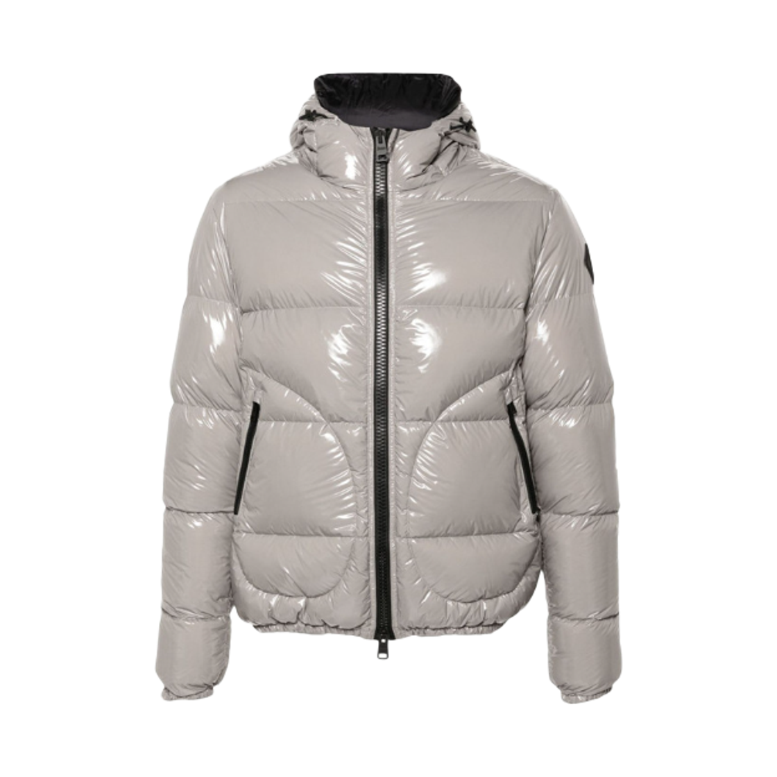 PI001133U-12220Z-9406 Herno Bomber Jacket in Gloss Light Grey