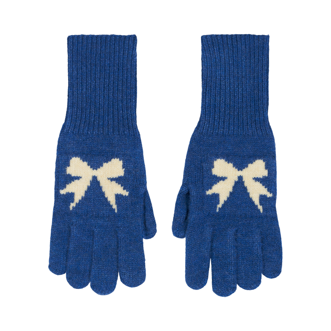 올인컴플리트 리본 울 글러브 블루(Allincomplete Ribbon Wool Gloves Blue) - 1