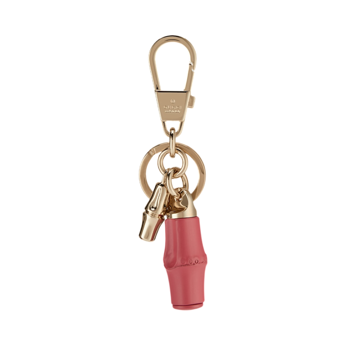 구찌 키체인 뱀부 디테일 푸시아(Gucci Keychain with Bamboo Details Fuchsia) - 1