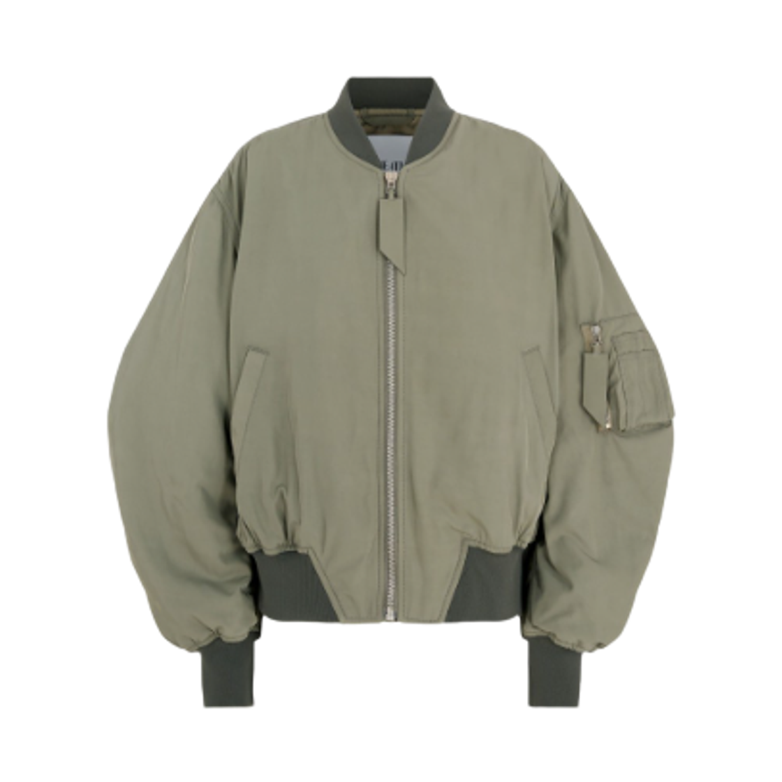 (W) 디 아티코 안자 봄버 자켓 밀리터리 그린((W) The Attico Anja Bomber Jacket Military Green)