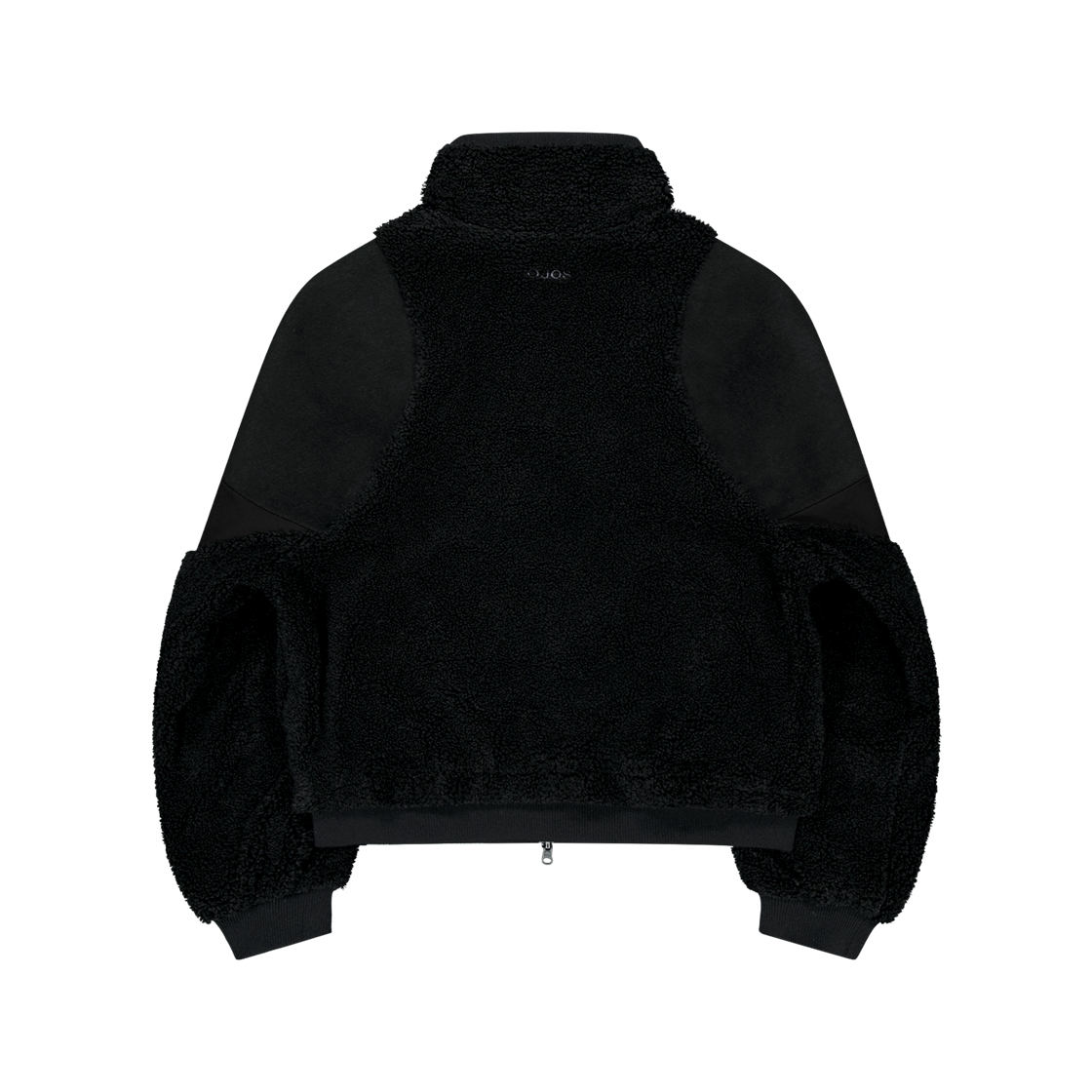 오호스 리버시블 플리스 봄버 자켓 블랙(OJOS Reversible Fleece Bomber Jacket Black) - 2