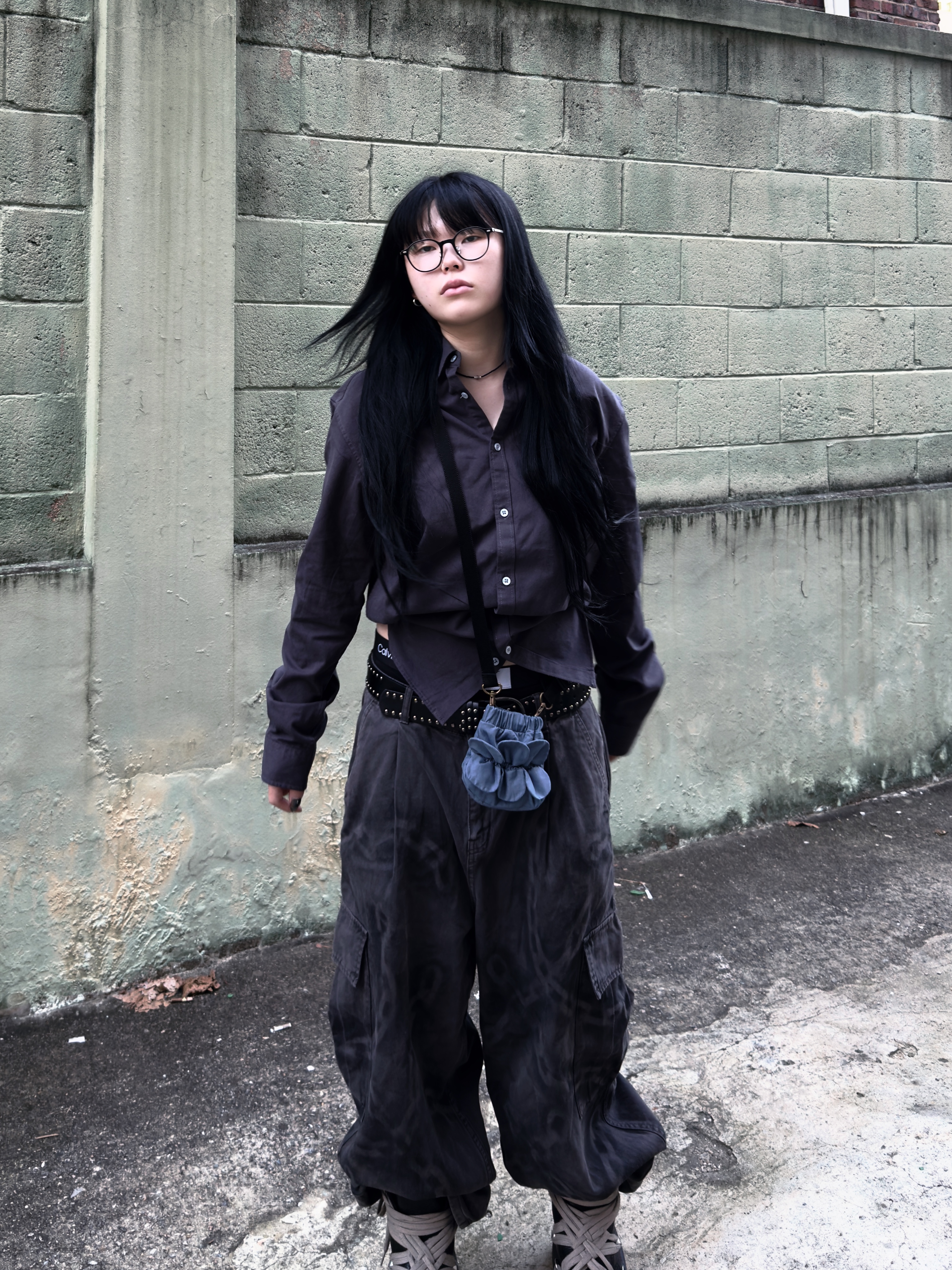 Dr. Martens x Rick Owens 1460 DMXL Megalace Black 착용 스타일 - 7