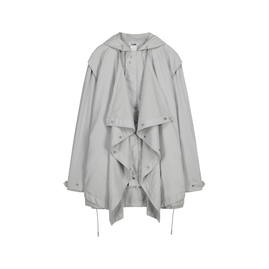 오호스 드레이프 필드 파카 그레이(OJOS Draped Field Parka Grey)