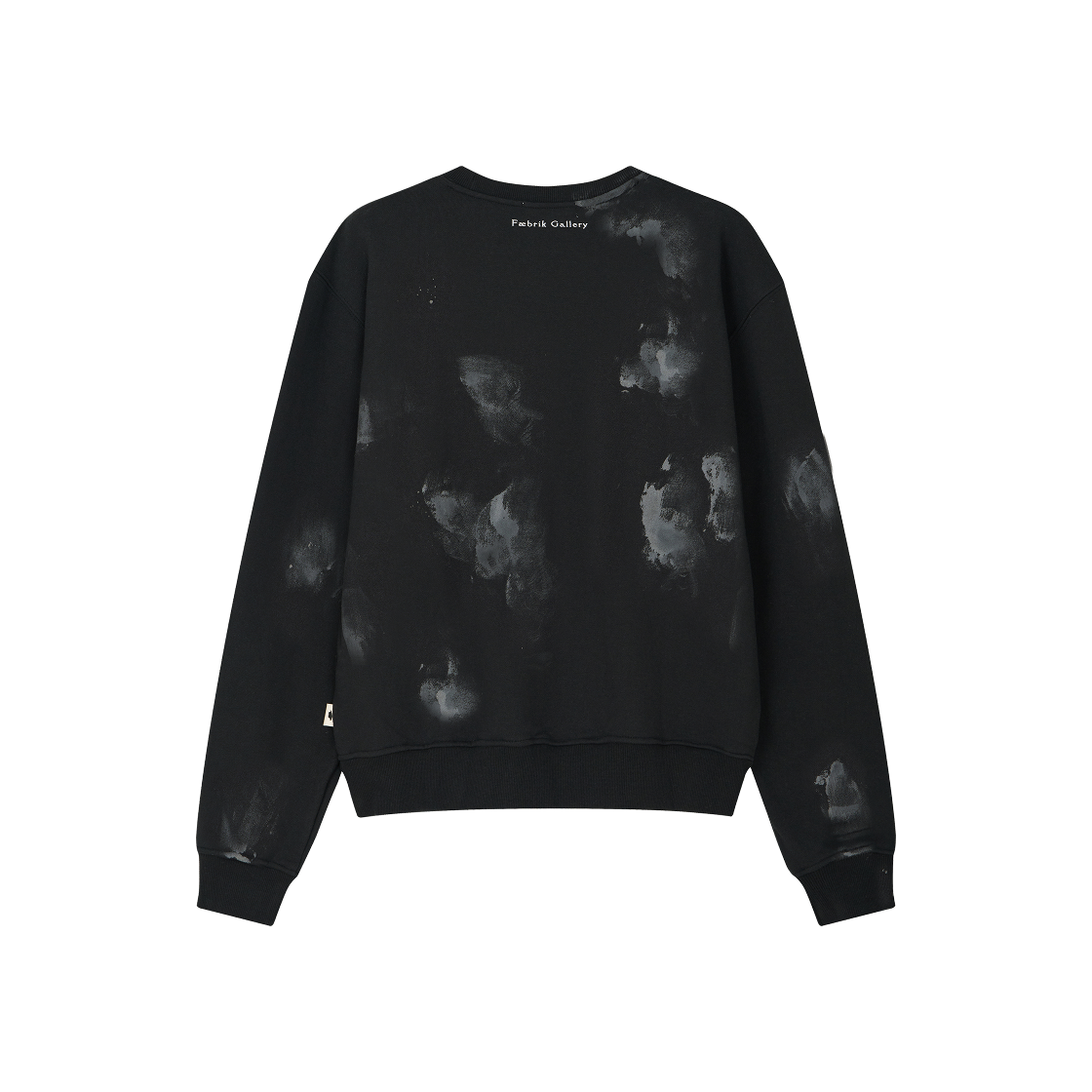 키코지 베이직 로고 페인팅 스웨트셔츠 블랙(Kikozy Basic Logo Painting Sweatshirt Black) - 2