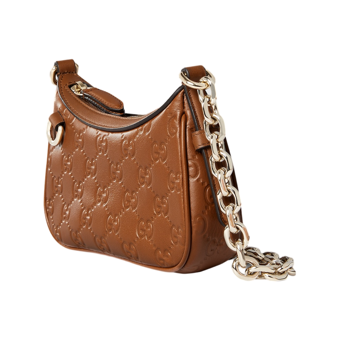 구찌 GG 엠블럼 미니 숄더백 브라운(Gucci GG Emblem Mini Shoulder Bag Brown) - 2
