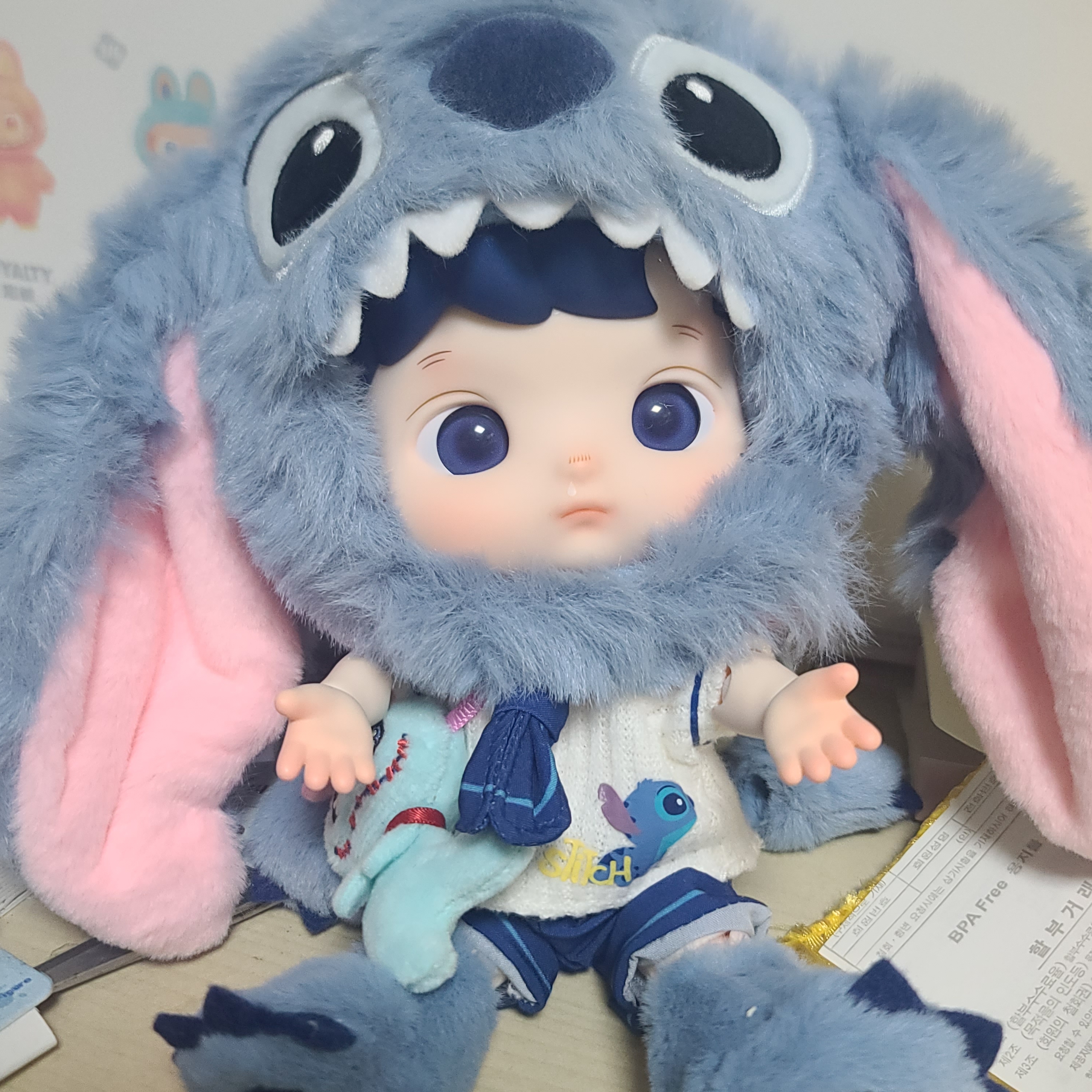 Pop Mart Hacipupu Stitch 1/8 BJD 착용 스타일 - 2