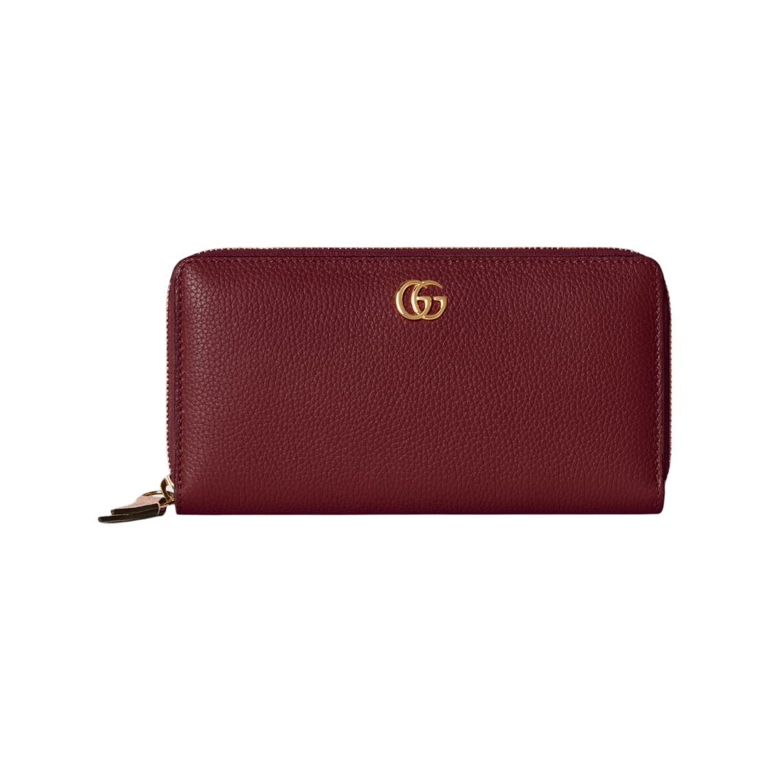 구찌 바이컬러 GG 마몽 집 어라운드 월렛 로쏘 앙코라 레드 핑크(Gucci Bi-Color GG Marmont Zip Around Wallet Rosso Ancora Red Pink) - 1
