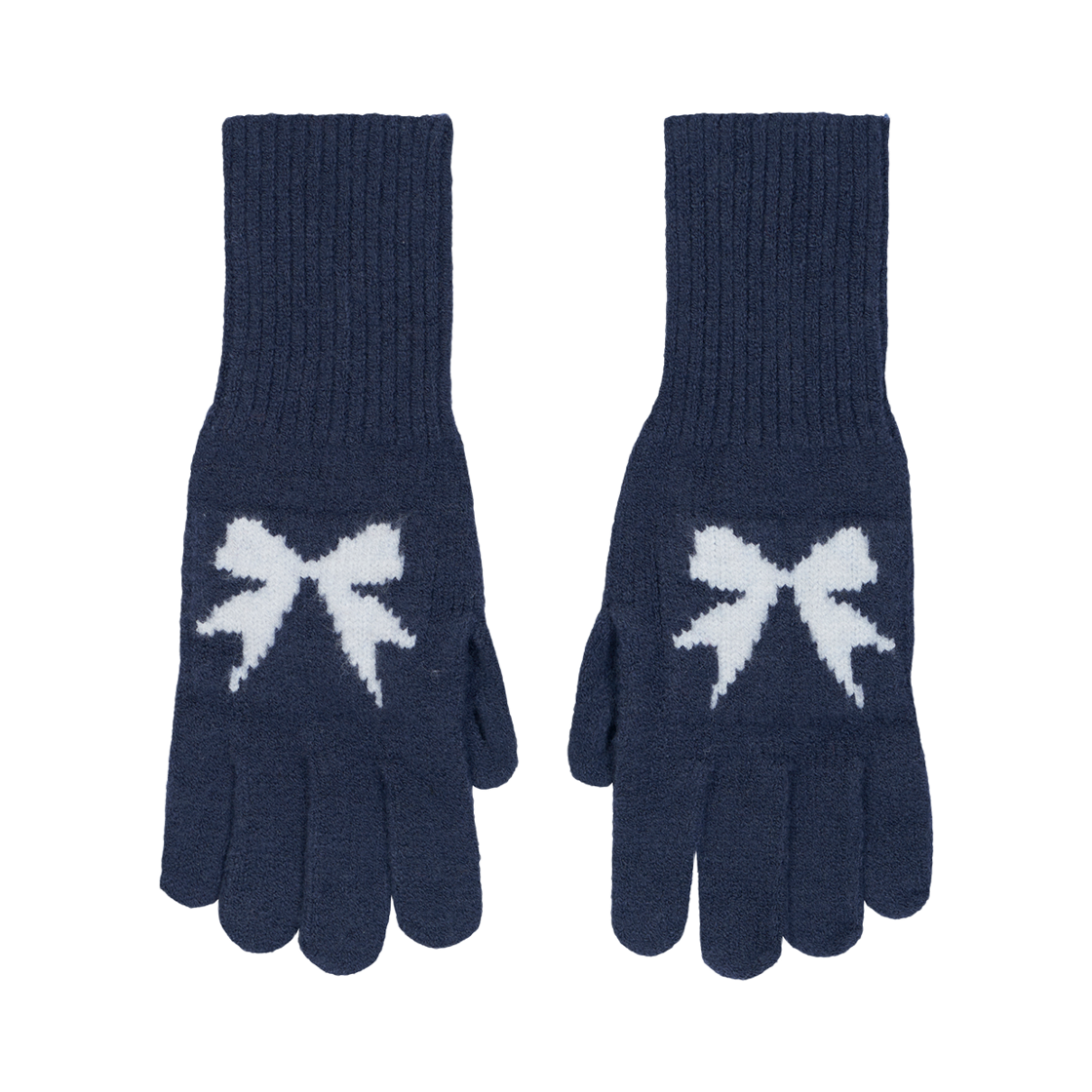 올인컴플리트 리본 울 글러브 네이비(Allincomplete Ribbon Wool Gloves Navy)