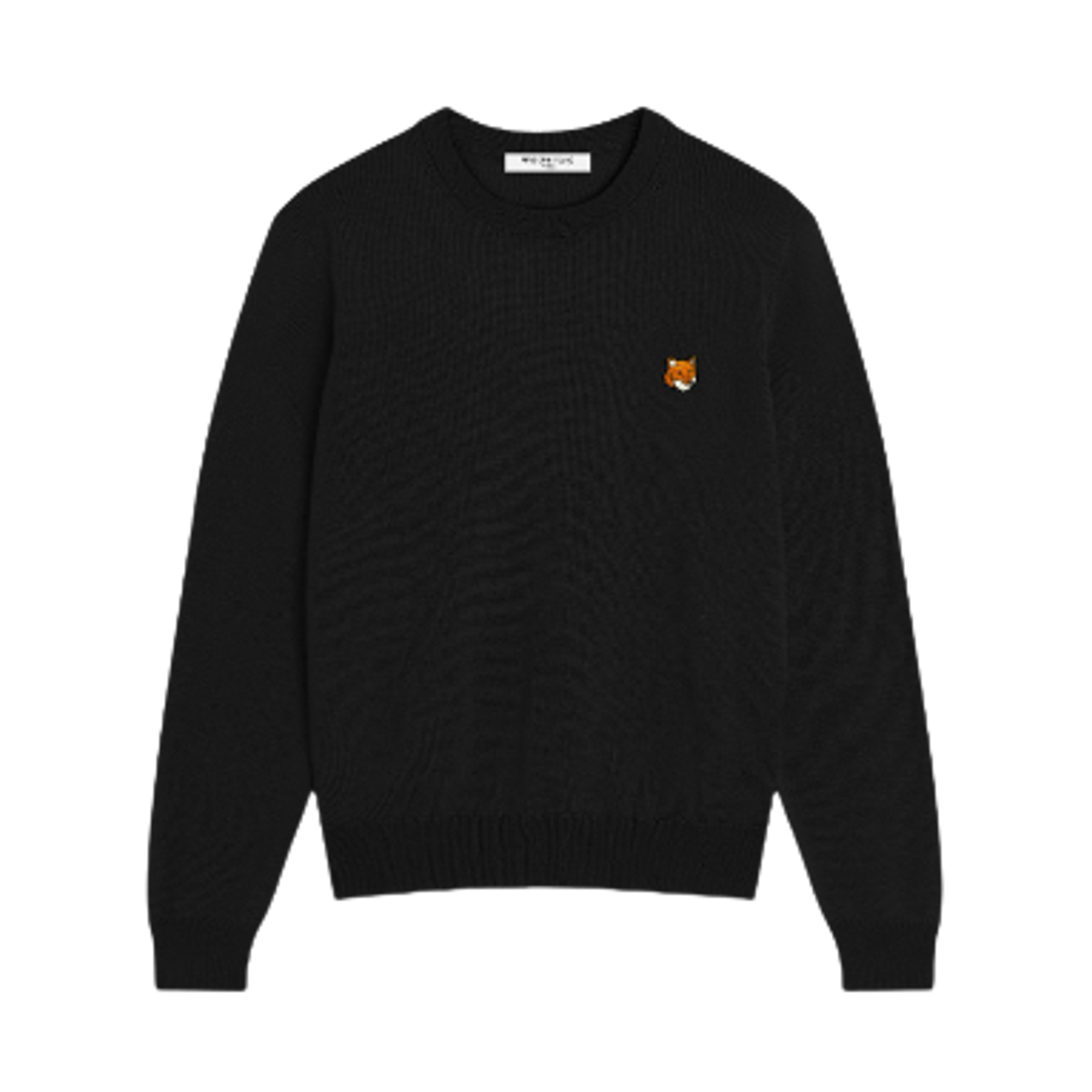 메종 키츠네 폭스 헤드 메리노 레귤러 점퍼 블랙(Maison Kitsune Fox Head Merino Regular Jumper Black)