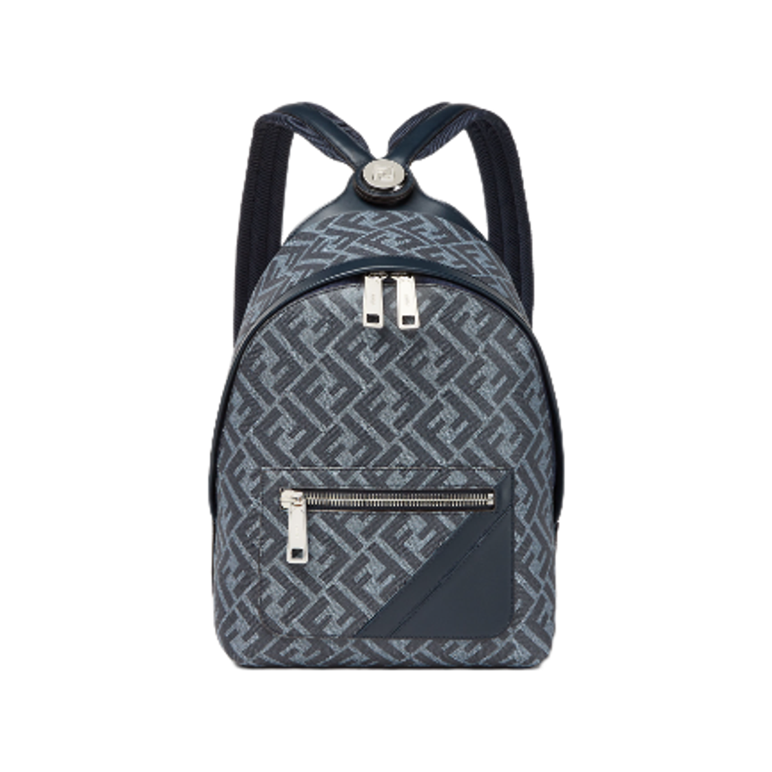 7VZ077ASICF1O97 Fendi Chiodo Diagonal Backpack Blue