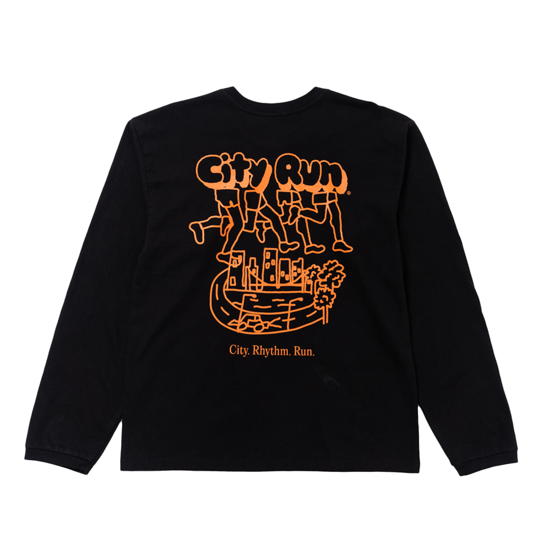 250210 BIGWAVE COLLECTIVE City Run Ls Tee Black
